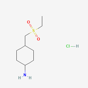 molecular formula C9H20ClNO2S B1412683 4-Ethanesulfonylmethyl-cyclohexylamine hydrochloride CAS No. 2202948-75-0