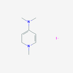 molecular formula C8H14IN2- B14126842 N,N,1-trimethyl-2H-pyridin-4-amine;iodide 