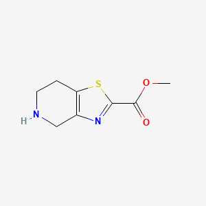 molecular formula C8H10N2O2S B1412685 Methyl 4,5,6,7-tetrahydrothiazolo[4,5-c]pyridine-2-carboxylate CAS No. 1256806-74-2