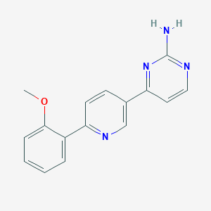 molecular formula C16H14N4O B1412687 4-[6-(2-Methoxyphenyl)-pyridin-3-yl]-pyrimidin-2-ylamine CAS No. 2088945-23-5
