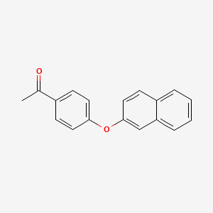 molecular formula C18H14O2 B14126878 1-(4-(Naphthalen-2-yloxy)phenyl)ethan-1-one 