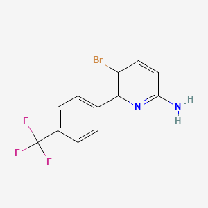 molecular formula C12H8BrF3N2 B1412690 5-溴-6-(4-三氟甲基-苯基)-吡啶-2-胺 CAS No. 1817741-85-7