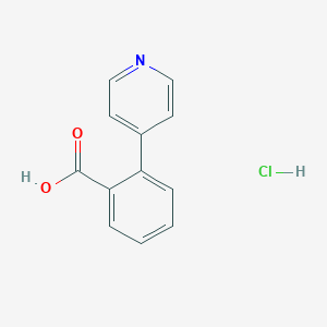 molecular formula C12H10ClNO2 B1412691 2-(Pyridin-4-yl)benzoic acid hydrochloride CAS No. 2059932-87-3