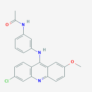 molecular formula C22H18ClN3O2 B14126977 N-(3-(6-Chloro-2-methoxyacridin-9-ylamino)phenyl) acetamide 