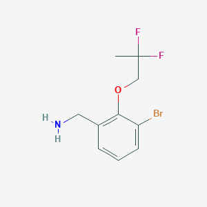 3-Bromo-2-(2,2-difluoropropoxy)benzylamine