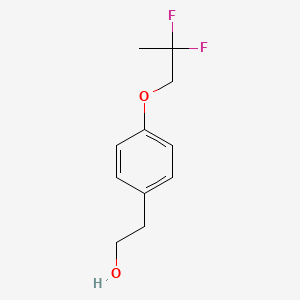 molecular formula C11H14F2O2 B1412702 2-[4-(2,2-Difluoropropoxy)phenyl]ethanol CAS No. 2155062-58-9