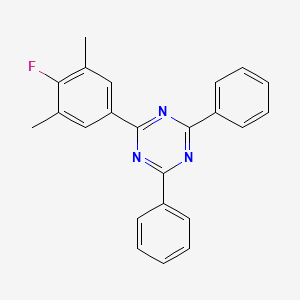 molecular formula C23H18FN3 B14127037 2-(4-Fluoro-3,5-dimethylphenyl)-4,6-diphenyl-1,3,5-triazine 