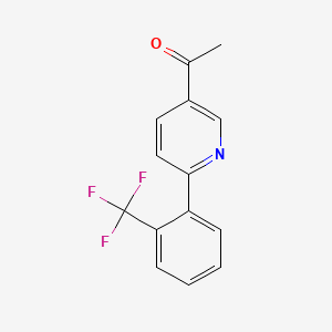 1-[6-(2-Trifluoromethylphenyl)-pyridin-3-yl]-ethanone