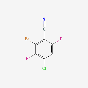 molecular formula C7HBrClF2N B14127063 2-Bromo-4-chloro-3,6-difluorobenzonitrile 