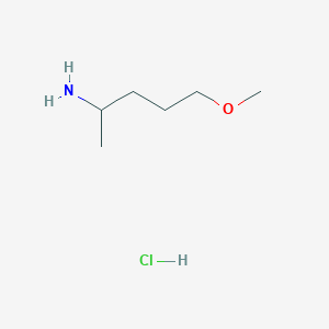 molecular formula C6H16ClNO B1412707 4-Methoxy-1-methyl-butylamine hydrochloride CAS No. 2203016-55-9