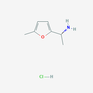 molecular formula C7H12ClNO B1412709 (R)-1-(5-Methylfuran-2-yl)ethanamine hydrochloride CAS No. 2088935-04-8