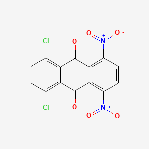 molecular formula C14H4Cl2N2O6 B14127110 1,4-Dichloro-5,8-dinitroanthracene-9,10-dione CAS No. 66121-43-5