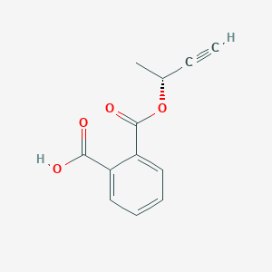 molecular formula C12H10O4 B14127124 (R)-2-((But-3-yn-2-yloxy)carbonyl)benzoic acid CAS No. 3113-93-7