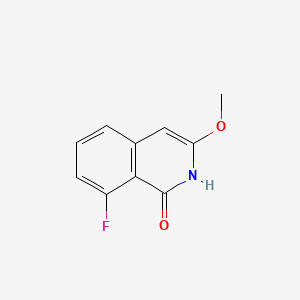 molecular formula C10H8FNO2 B14127126 8-Fluoro-3-methoxy-1,2-dihydroisoquinolin-1-one 