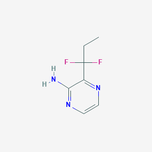 3-(1,1-Difluoropropyl)pyrazin-2-amine