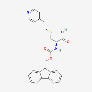 molecular formula C25H24N2O4S B1412717 (2S)-2-(9H-芴-9-基甲氧羰基氨基)-3-(2-吡啶-4-基乙硫基)丙酸 CAS No. 1354484-47-1