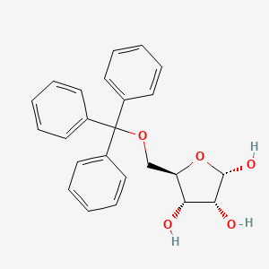 molecular formula C24H24O5 B14127185 5-O-(Triphenylmethyl)-I+/--D-ribofuranose CAS No. 55726-00-6