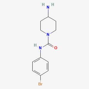 molecular formula C12H16BrN3O B1412720 4-氨基-N-(4-溴苯基)哌啶-1-甲酰胺 CAS No. 2044713-15-5
