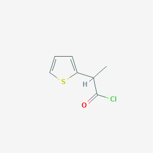 molecular formula C7H7ClOS B14127219 2-(Thiophen-2-yl)propanoyl chloride 