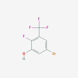 molecular formula C7H3BrF4O B1412722 5-Bromo-2-fluoro-3-(trifluoromethyl)phenol CAS No. 1807191-85-0