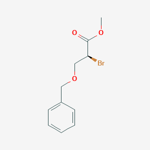 molecular formula C11H13BrO3 B1412727 S-3-Benzyloxy-2-bromopropionic acid methyl ester CAS No. 97486-35-6
