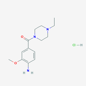 (4-Amino-3-methoxyphenyl)-(4-ethylpiperazin-1-yl)methanone, hydrochloride