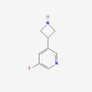 molecular formula C8H9FN2 B1412733 3-(Azetidin-3-yl)-5-fluoropyridine CAS No. 1260779-41-6