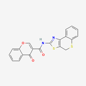 4-oxo-N-(4H-thiochromeno[4,3-d]thiazol-2-yl)-4H-chromene-3-carboxamide