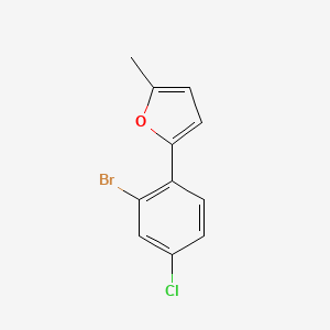 2-(2-Bromo-4-chlorophenyl)-5-methylfuran