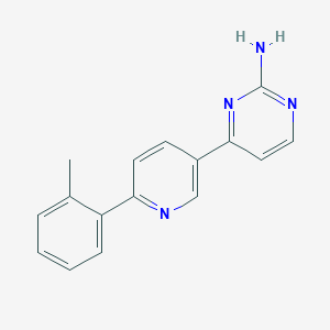 molecular formula C16H14N4 B1412736 4-(6-o-Tolylpyridin-3-yl)-pyrimidin-2-ylamine CAS No. 2088945-64-4