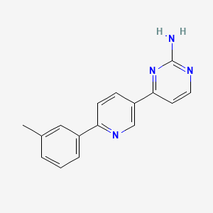 molecular formula C16H14N4 B1412738 4-(6-m-Tolylpyridin-3-yl)-pyrimidin-2-ylamine CAS No. 2088942-44-1