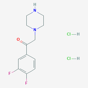 1-(3,4-Difluorophenyl)-2-piperazin-1-yl-ethanone dihydrochloride