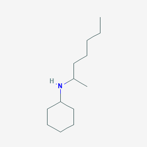 molecular formula C13H27N B141274 N-(Heptan-2-yl)cyclohexanamine CAS No. 132666-32-1