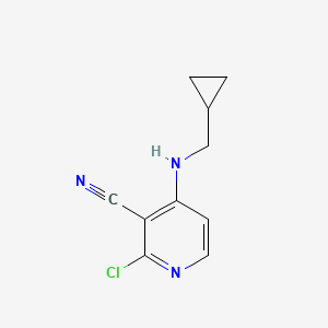 2-Chloranyl-4-(cyclopropylmethylamino)pyridine-3-carbonitrile