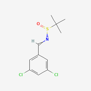 (R,E)-N-(3,5-dichlorobenzylidene)-2-methylpropane-2-sulfinamide