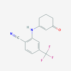 2-((3-Oxocyclohex-1-en-1-yl)amino)-4-(trifluoromethyl)benzonitrile