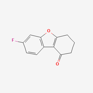 molecular formula C12H9FO2 B14127547 7-fluoro-3,4-dihydrodibenzo[b,d]furan-1(2H)-one 