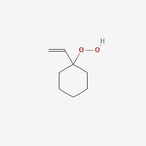 molecular formula C8H14O2 B14127565 1-Ethenylcyclohexane-1-peroxol CAS No. 4065-85-4