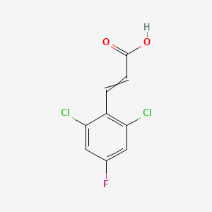 molecular formula C9H5Cl2FO2 B1412757 2,6-Dichloro-4-fluorocinnamic acid CAS No. 1807314-16-4