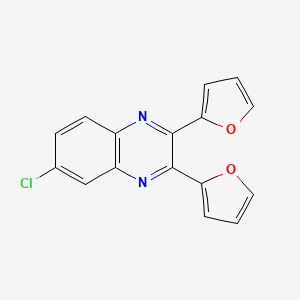 6-Chloro-2,3-bis(furan-2-yl)quinoxaline