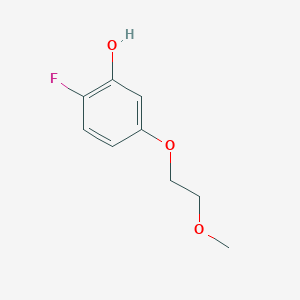 molecular formula C9H11FO3 B1412761 2-Fluoro-5-(2-methoxyethoxy)phenol CAS No. 1881293-11-3