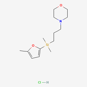 Dimethyl-(5-methylfuran-2-yl)-(3-morpholin-4-ylpropyl)silane;hydrochloride