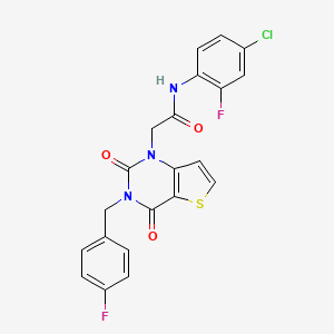 N-(4-chloro-2-fluorophenyl)-2-(3-(4-fluorobenzyl)-2,4-dioxo-3,4-dihydrothieno[3,2-d]pyrimidin-1(2H)-yl)acetamide