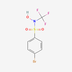 4-Bromo-N-hydroxy-N-(trifluoromethyl)benzene-1-sulfonamide