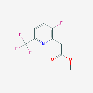 molecular formula C9H7F4NO2 B1412768 Methyl 3-fluoro-6-(trifluoromethyl)-pyridine-2-acetate CAS No. 1806511-37-4