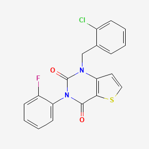 1-(2-chlorobenzyl)-3-(2-fluorophenyl)thieno[3,2-d]pyrimidine-2,4(1H,3H)-dione