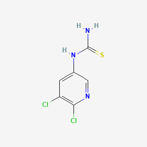 molecular formula C6H5Cl2N3S B14127721 (5,6-Dichloropyridin-3-yl)thiourea 