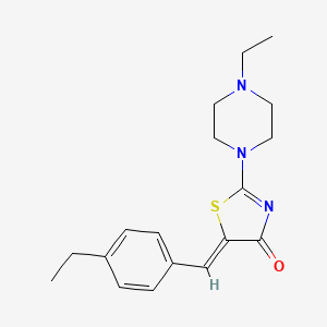 (5Z)-5-(4-ethylbenzylidene)-2-(4-ethylpiperazin-1-yl)-1,3-thiazol-4(5H)-one