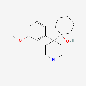 molecular formula C19H29NO2 B14127825 1-[4-(3-Methoxyphenyl)-1-methylpiperidin-4-yl]cyclohexan-1-ol CAS No. 89090-39-1