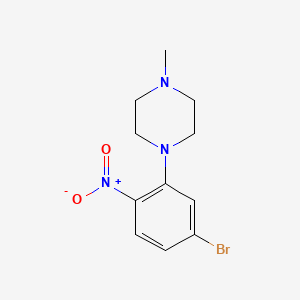 molecular formula C11H14BrN3O2 B1412787 1-(5-Bromo-2-nitrophenyl)-4-methylpiperazine CAS No. 1219730-40-1